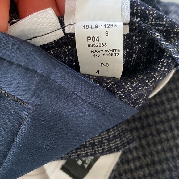 Loft Houndstooth High Waist Straight Wide Leg Trousers Soft Stretchy Academy - Picture 11 of 14